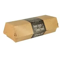 Papstar Pure Good Food Baguetteboxen, Pappe Umweltfreundliche Baguette-Box, 1 Packung = 50 Stück