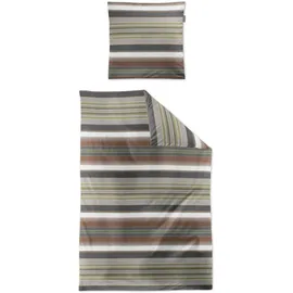 IRISETTE Tokio 8562 Gestreift Grau 135 x 200 cm + 80 x 80 cm