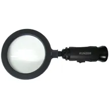 Kunzer 7LL01 Handlupe mit LED-Beleuchtung Linsengröße: (Ø) 90mm Schwarz