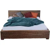 SAM Outillage Rattanbett Doppelbett 160 x 200 cm Rattan Slash