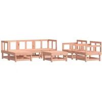 vidaXL 7-tlg. Garten-Lounge-Set Massivholz Douglasie