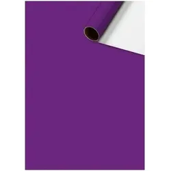 BRUNNEN 2528591330 Geschenkpapier 70x200cm Uni Plain violett