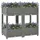furnicato Hochbeet 80 x 40 x 71 cm Grau
