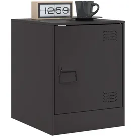 vidaXL Nachtschrank 34,5 x 39 x 44 cm Schwarz