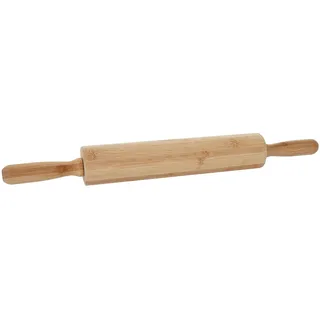 Mendler Teigrolle HWC-B71, Nudelholz Wellholz Ausroller Rollholz Teigwalze Teigausroller Holzroller Holzwalze, Bambus 44x5cm