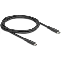 DeLock USB Kabel Stecker, USB-C® Stecker 100 W E-Marker 1 m Schwarz 80024
