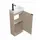Badplaats Gäste-WC Möbel Orion 40 x 22 cm Beige
