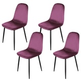 Hti-Living HTI-Living, Stühle, Stuhl Savannah Velvet Pink