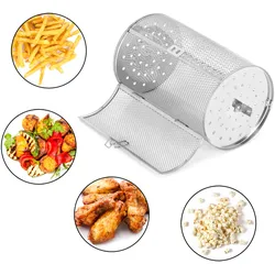 Stillstern Edelstahl Grillkorb für Minibackofen Bratenkorb - 14cm Ø