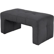 exxpo - sofa fashion Hockerbank Barista Sitz gepolstert 104 x 51 x 55 cm Blau