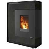 ORANIER Pelletofen Boreas Aqua Sintered Stone Schiefer hinten 9,5kW