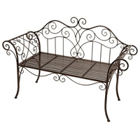 Gravidus 2-Sitzer Metallbank Sitzbank Gartenbank Parkbank Bank Garten Metall