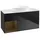 Villeroy & Boch Finion Waschtischunterschrank GA61GNPD 120cm, Abdeckplatte white matt, Emotion, Regale Walnut Veneer, Black matt lacquer