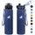 KollyKolla Thermosflasche schwarz 1 l