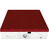 BestLivings Waschmaschinenbezug Rot 60x60cm mit Gummizug, Trocknerbezug Waschmaschinenschonbezug in vielen vers. Farben - Trocknerauflage