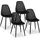 FROMM & STARCK Lehnstuhl Kunststoff schwarz 4er Set