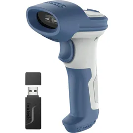 Inateck Barcode Scanner (1D-Barcodes, 2D-Barcodes), Barcode-Scanner, Blau, Weiss