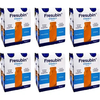 Fresubin Energy Drink - Multifrucht Hochkalorische Trinknahrung von Fresenius Kabi, 300 kcal pro Flasche, laktosearm, ohne Ballaststoffe ideal bei Mangelernährung (200 ml (24er Pack), Multifrucht)