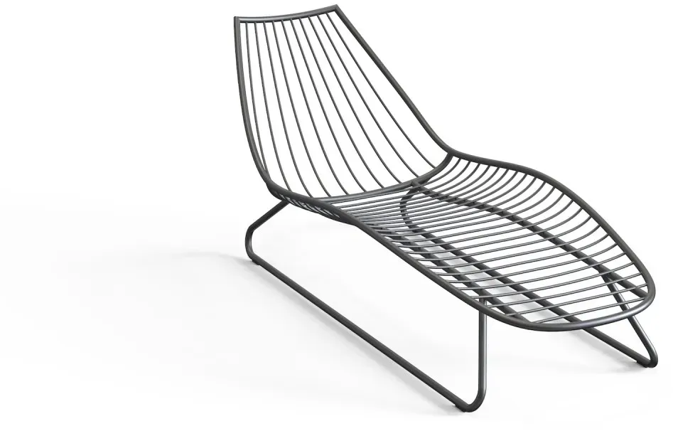 Sonnenliege Chill - 305 - anthrazit wetterfest 736 - anthracite
