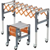 bora tool Bora Portamate PM-2700 Verstellbare Förderrolle, Orange/Abendrot im Zickzackmuster (Sunset Chevron)