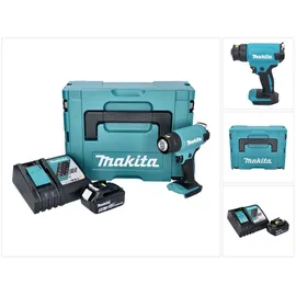 Makita DHG 180 RT1J Akku Heißluftgebläse 18 V 550 °C + 1x Akku 5,0 Ah + Ladegerät + Makpac