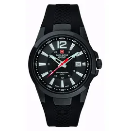 Swiss Alpine Military All Black Silikon 43 mm 7058.1877