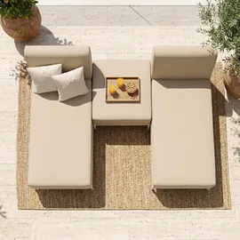 Oviala Loungesofa beige