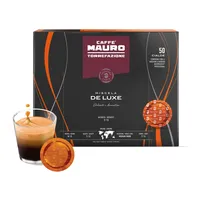 Caffè Mauro Torrefazione Mischung DELUXE, 50 Kapseln Compatibili con Macchine Nespresso Professional, Milder und Aromatischer Espresso, Intensität 7/10