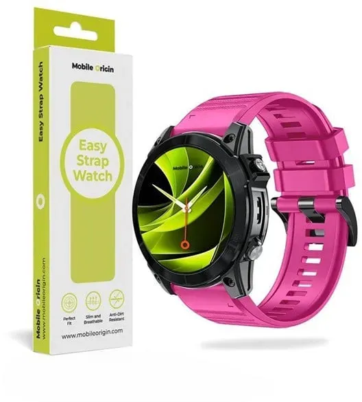Easy Strap Silicone Watch 22mm Pink