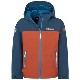 TROLLKIDS Regenjacke Telemark Blau/Rot 140