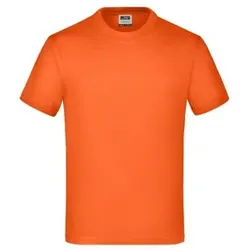 Kinder T-Shirt JN019, dunkel-orange, Größe M - orange - M