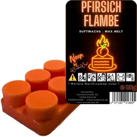 WonderWax Neon Duftriegel 6 x Duftwachs Kreise Wachsmelt Duftwachs Raumduft für Duftlampen Soja Wachs Melts Duftmelt Aroma Wellnes Kerzen Wärmer Wax Tarts Pfirsichflambe