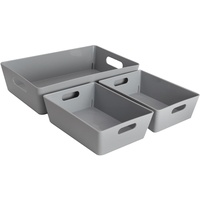 3 x Organizer Box Ordnungssystem Aufbewahrung Schublade Aufbewahrung Korb Bad