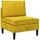 vidaXL Mittels Sofa mit Stauraum Gelb Samt