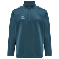 hummel Core XK 1/2-Zip Sweatshirt Kinder blue coral 140