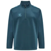 hummel Core XK 1/2-Zip Sweatshirt Kinder blue coral 140