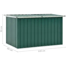 vidaXL Gartenbox Grün 149 x 99 x 93 cm