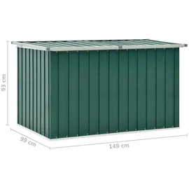 vidaXL Gartenbox Grün 149 x 99 x 93 cm