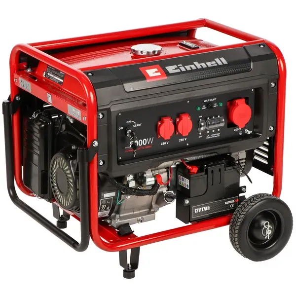 Einhell TC-PG 8000 - Benzin-Stromerzeuger - mit AVR - 8.0 kW - Dauerleistung 7.5 kW dreiphasig