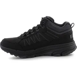 SKECHERS Go Run Trail Altitude 2.0 Cold Creek Waterproof Wanderstiefel, Black Leather/Charcoal Trim, 36 EU