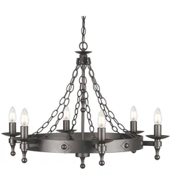 Elstead Lighting Warwick 6-flg. (WR6 GRAPHITE)