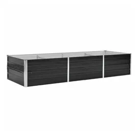 vidaXL Garten-Hochbeet verzinkter Stahl rechteckig 240 x 80 x 45 cm Anthrazit  