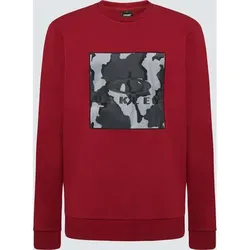 OAKLEY Herren Sweatshirt BLOCKED CAMO O-BARK, IRON RED, S