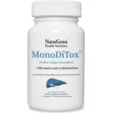 NatuGena MonoDiTox | 120 Kapseln | Detox-Komplex mit Cholin, Artischocke, Mariendistel, Löwenzahn & Brennnessel | vegan