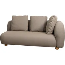 Cane-Line Capture 2-Sitzer Sofamodul, links, taupe