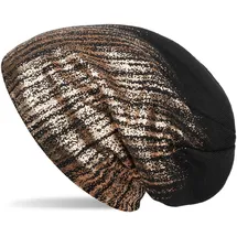 Stylebreaker Feinstrick Beanie Mütze Schwarz/Roségold