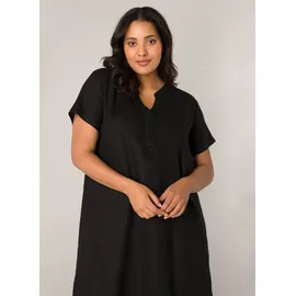 Base Level Curvy Tunikakleid Sommerkleid Schwarz 48