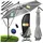 Kesser Ampelschirm LED Solar Ø 300 cm Hellgrau