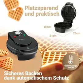 Bomann WA 5018 CB Waffelautomat schwarz