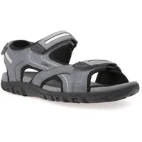 GEOX Herren U Sandal Strada D Riemchensandalen, Grau Stone Lt Grey,43 EU